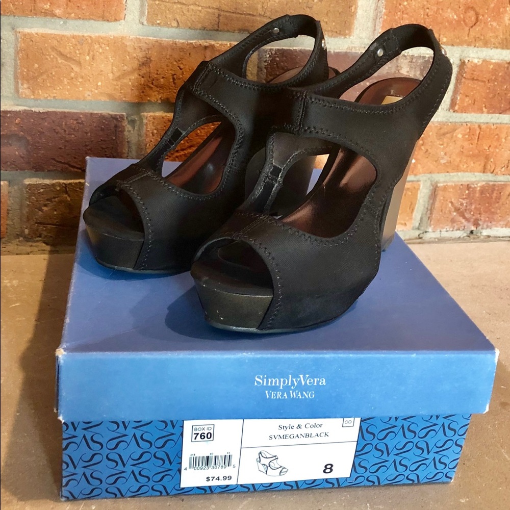 Simply Vera Black Wedge